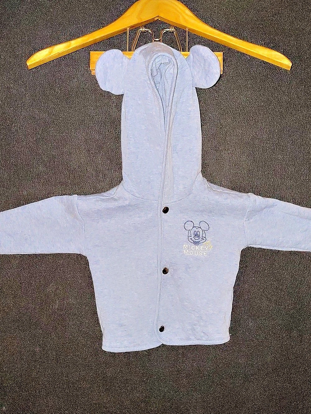 Disney Mickey Mouse 3D Ear Hooded Jacket Baby 24M Blue